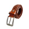 BAKANO Handmade Leather Braided Belt 1 1/2" for Jeans, Golf