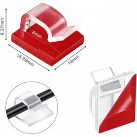 55 Piezas Clips Organizadores de Cables Autoadhesivos, Soportes de Cable Adhesivos para Gestión de Cables en Hogar, Oficina y Coche, Mantén tu Espacio Ordenado y Limpio (Negro)