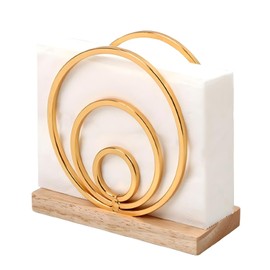 Servilletero Estilo Nórdico, Organizador de Servilletas Metálico reutilizable, Elegante y Duradero, Adecuado para la Decoración de Mesas en Restaurantes, Hoteles, Fiestas, Bodas