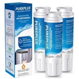 PUREPLUS UKF8001 Refrigerator Water Filter Replacement for Maytag UKF8001P, EDR4RXD1, Everydrop Filter 4, PUR 4396395, Puriclean II, UKF8001AXX-200, UKF8001AXX-750, RWF0900A, RFC0900A, 469006, 3Pack