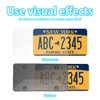 TSUGAMI Car License Plate Covers, 2PCS Vehicles License Frame Shield