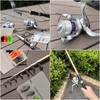 Fishing Pole Set Fishing Rod and Reel Combo,2PCS 2.1M/6.89FT Collapsible