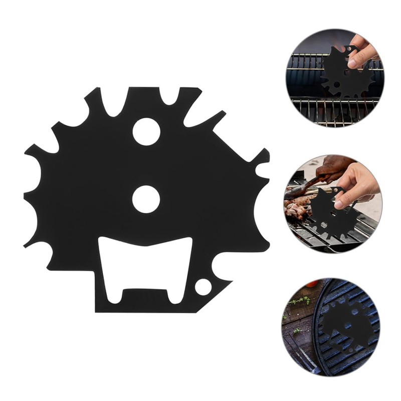 Mipcase 2Pcs Stainless Steel Grill Scraper Tool Durable Cleaning Scraper