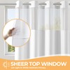 River Dream White Extra Long Shower Curtain or Liner with