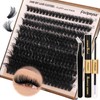 Thick Eyelash Extension Kit Volume Lash Clusters Kit 10-18mm Individual