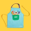 CHEFCLUB KIDS Unisex Children's Cotton Apron, Yellow, One Size, yellow