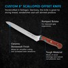 Messermeister Custom 8” Offset Scalloped Knife, Terra Red - X50