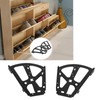 CUYT Shoes Drawer Hinge, Shoes Cabinet Flip Rack Cabinet Hardware