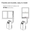 Portable Air Conditioner Window Seal Kit with Coupler,Adjustable Vertical/Horizontal Sliding
