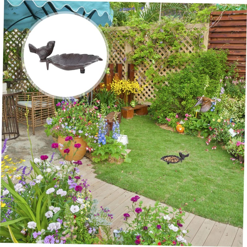 Sosoport Wild Bird Feeder Yard Bird Feeder Garden Decorative Bowl