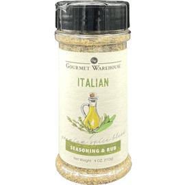 Gourmet Warehouse Italian Seasoning Spice | Handcrafted In Small Batches | Gluten-Free No MSG | 4 Ounces (Pack of 1)