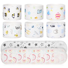 8 Pcs Cartoon Cotton Baby Infant Umbilical Cord Belly Bands Baby Belly Protector Soft Newborn Navel Belt for 0-12 Months Babies, 8 Styles
