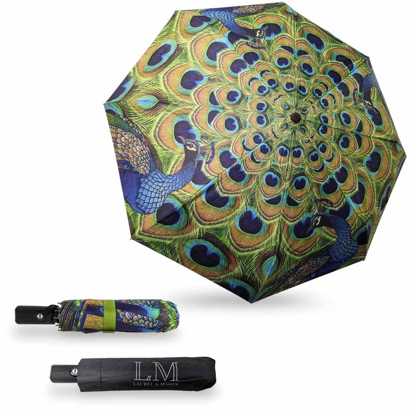 Folding Travel Umbrella - Compact, Light, Automatic, Strong and Portable