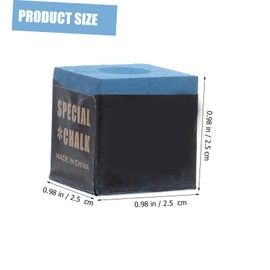 Mipcase 24Pcs Pool Cue Chalk Cubes Blue Billiard Chalk for Enhanced Friction Control Durable Pool Table Accessories for Training Matches for Billiard Enthusiasts