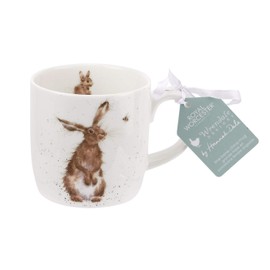 Wrendale Designs Tasse aus feinem Knochenporzellan, Motiv: „Der Hase und die Biene“