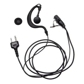 vhbw Headset Compatible with Cobra MT-110, MT-220, MT-305, MT-500, MT-525, MT-700, MT-725, MT-900, MT-925, PMR-250, PMR-300 Radio - Black
