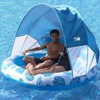 COOLCOOLDEE Inflatable Pool Float with Canopy,2 Person Floating Island,Extra Large