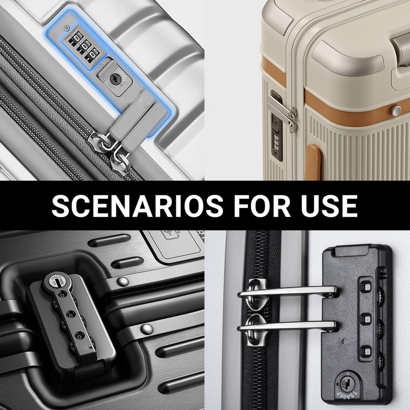 2 Pieces Keys Compatible For TSA, 007&002, Travel Key, Suitcase