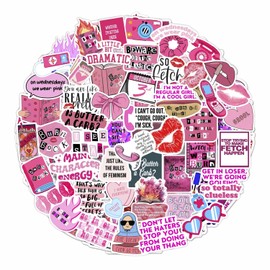 100Pcs Burn Book Stickers for Water Bottle, Laptop, Journal - MEA Girls Stickers, Burn Book Party Favors & Decorations, Merch