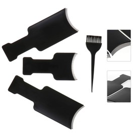 Mikinona Hair Coloring Kit Brush Comb 4pcs Highlighting Boards for Salon Home Use