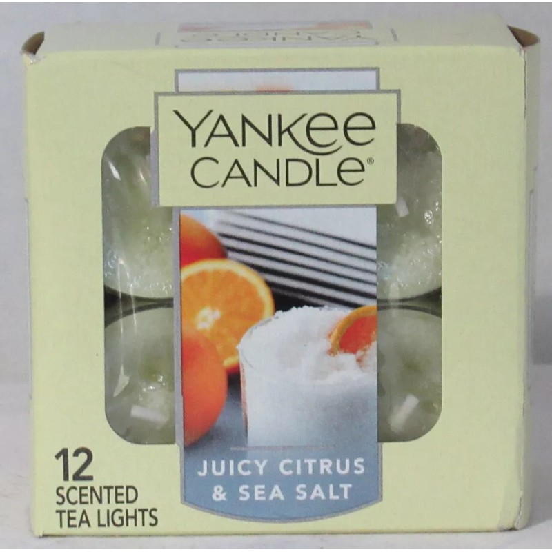 Yankee Candle 12 Scented Tea Light T/L Box Candles JUICY