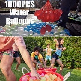 Water Balloons Quick Fill 1000,Quick Fill Balloons Set Summer Splash Party Easy Quick Fun Outdoor Backyard Summer Water Toys for Pool (1000PCS)