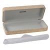 Hard Shell Eyeglass Case 1 Pack (Beige) with Cleaning Cloth