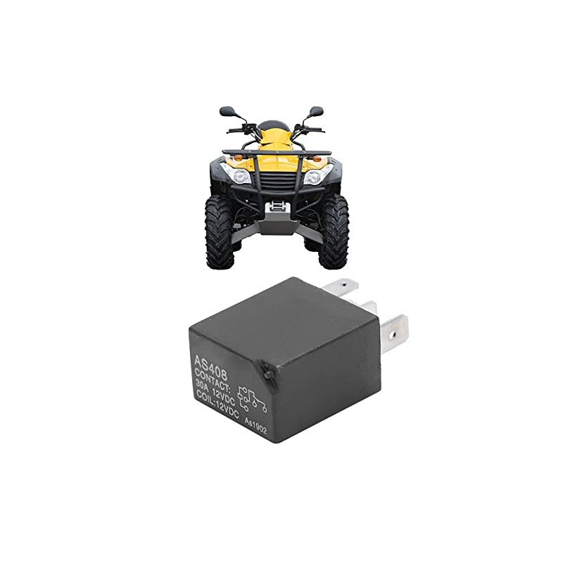 Akozon Auxiliary Relay, 9010‑150350 Auxiliary Relay Metal Black Replacement for