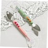 Zerodeko 2 Piezas Raspador Cuchara de Silicona para Bebes Cuchara
