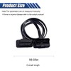 ZIMISI OBD2 Extension Cable, 16Pin Male to Female Flat Ribbon