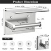 Tindbea Mega Size Toilet Paper Holder with Shelf + Towel