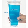 Golden Apple Cup series, 40oz Clear Plastic cups with Flat