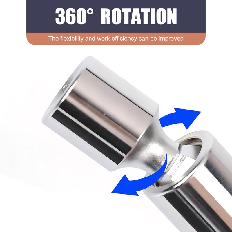 Neferta 1 PC Automotive Spark Plug Socket Wrench, 16mm Thin