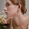 6 Pcs Gold Hoop Earrings Set Gold Plated Earrings Women