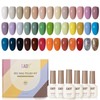 GAOY 42 Pcs Gel Nail Polish Kit, Red Green Blue
