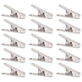PRETYZOOM 24pcs Stainless Steel Clothes Drying Clips Strong Grip Laundry Hanger Clips for Home Use Windproof and Multi-Purpose for Socks Towels Clothes and More