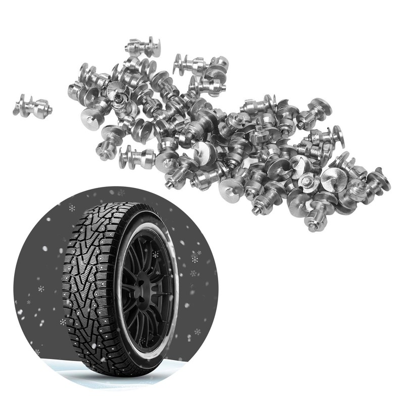 KIMISS 50PCS Universal Tire Studs for Truck Motorcycle, Car Wheel