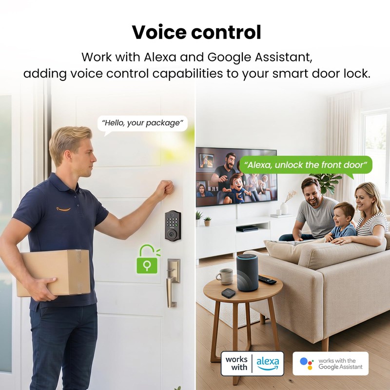 GHome Smart G2B WiFi Gateway for Bluetooth Smart Locks, Compatible