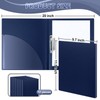 Teling 12 Pack Punchless Clamp Binder Folder 8.5 x 11