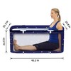ptlsy Ice Bath Tub for Adults, Large Portable Bathtub for