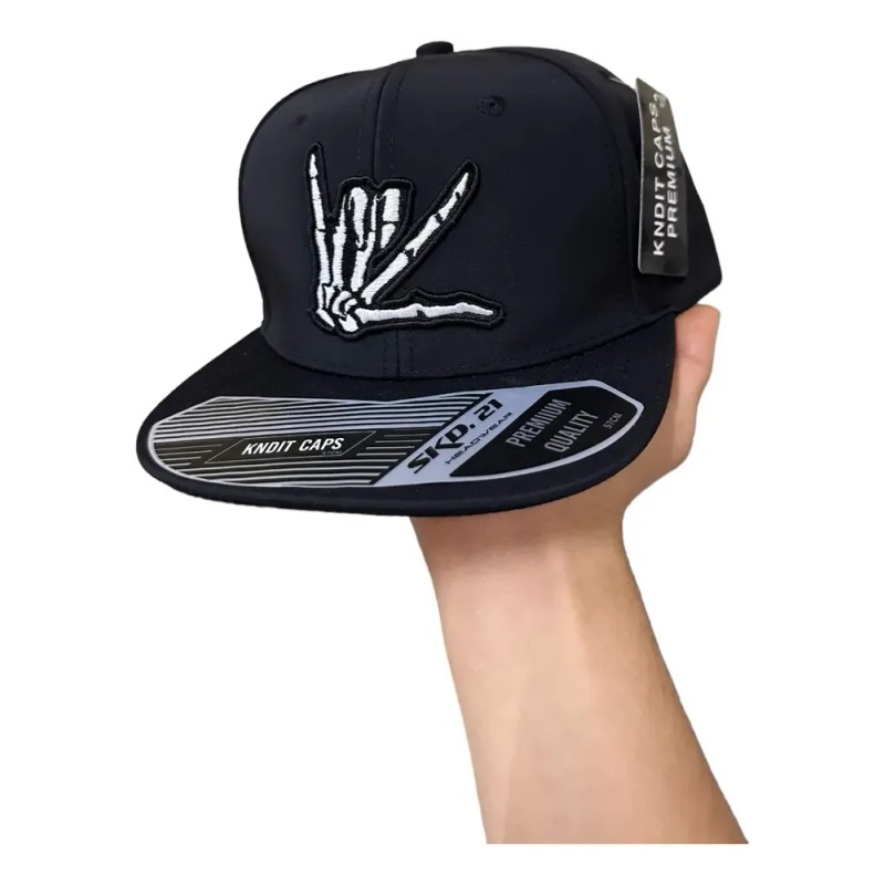 Gorra Plana Aczino Batallas Negro Ajustable