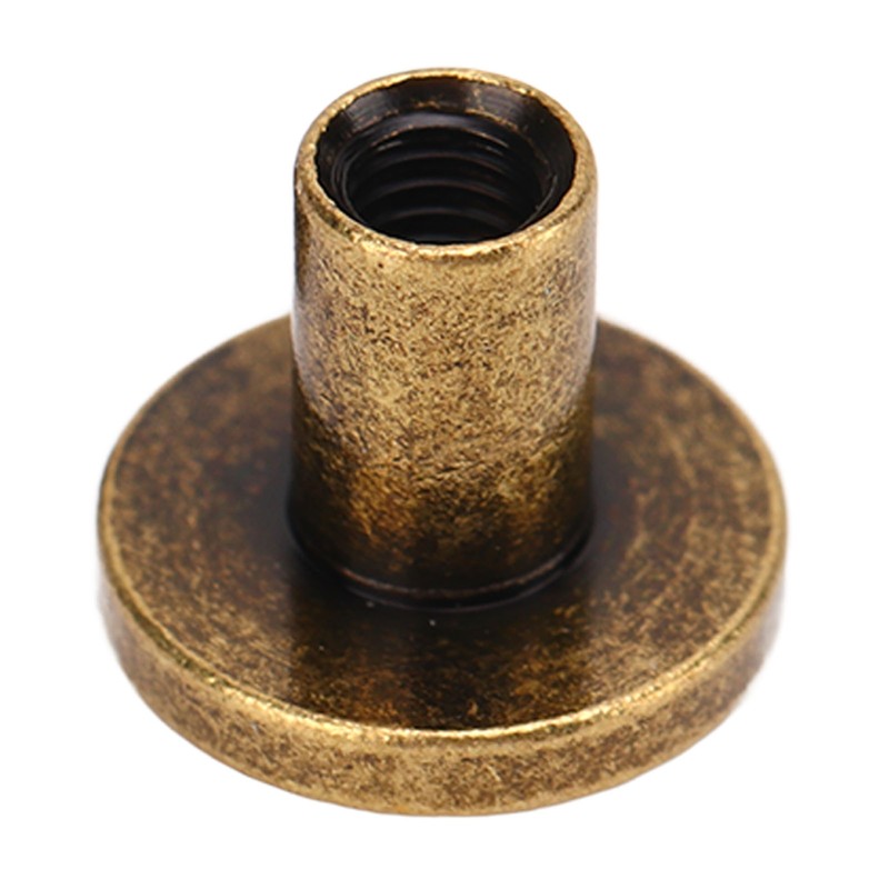 200 Set Chicago Screws Set 9.5x8mm Hard Thick Brass Uniform