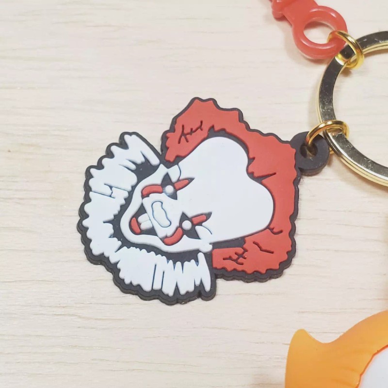 Pennywise 3D horror mini figure keychain backpack clip accessory pendants