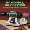 Flyrivergo Leather Burnishing Machine with 12pcs Sanding Sleeves Adjustable Speed