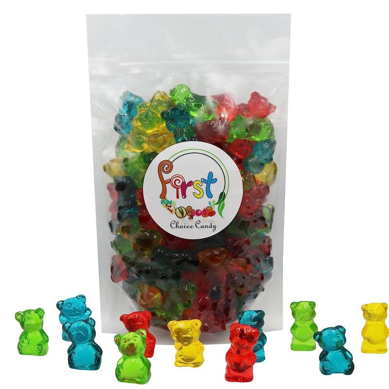 FirstChoiceCandy 3D Rainbow Juicy Gummy Candy (3D Chubby Bears, 2.2