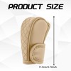 QKYS Leather Car Gear Shift Knob Cover, Upgraded Anti-Slip Design