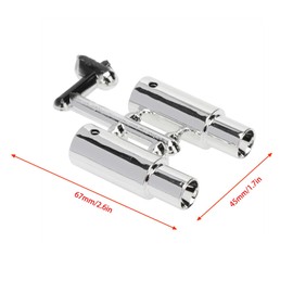 LAFEINA Plastic Double Exhaust Pipe Tail Pipe & License Bracket for 1/10 RC Car On Road Drift Racing Tamiya HSP HPI Kyosho Axial SCx10 Decoration