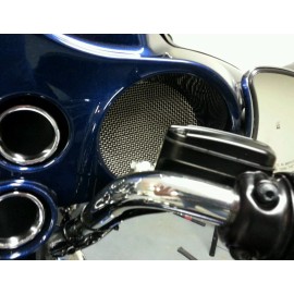 badgerland performance REAR & FRONT SPEAKER GRILLS HARLEY DAVIDSON ULTRA CLASSIC STREET GLIDE 1998-2013
