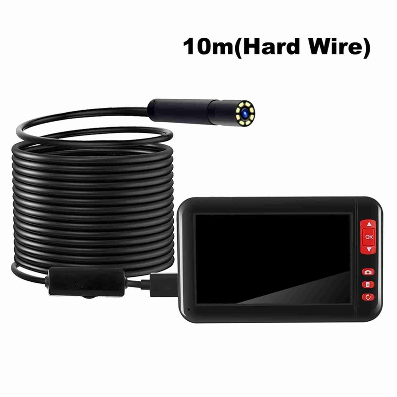 Industrial Endoscope Borescope Inspection Camera Built-in 8pcs LEDs 8mm Lens