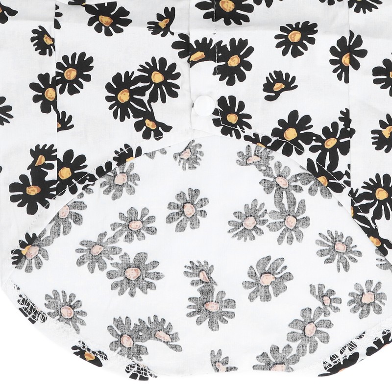 Daisy Print Dog Shirt Soft Breathable Flexible Pet T Shirt